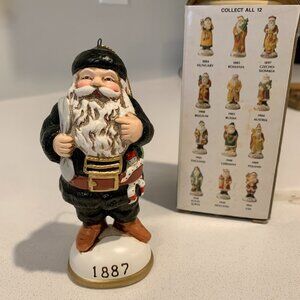 Vintage Christmas Reproductions Inc. Trojan 1887 Victorian Santa Claus Figurine